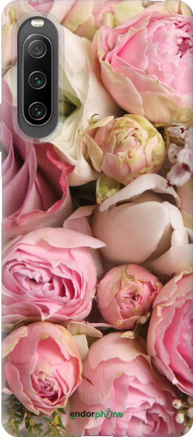 Силиконовый чехол Розы v2 для Sony Xperia 10 IV - 2320u-2789 изображение 