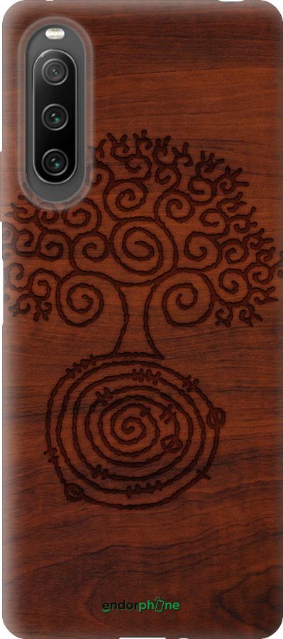 Силиконовый чехол Узор дерева для Sony Xperia 10 IV - 4119u-2789 изображение 