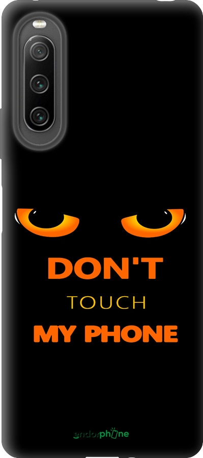 Силиконовый чехол Don't touch the phone для Sony Xperia 10 IV - 4261u-2789 изображение 