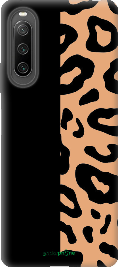 Силиконовый чехол Пятна леопарда для Sony Xperia 10 IV - 4269u-2789 изображение 