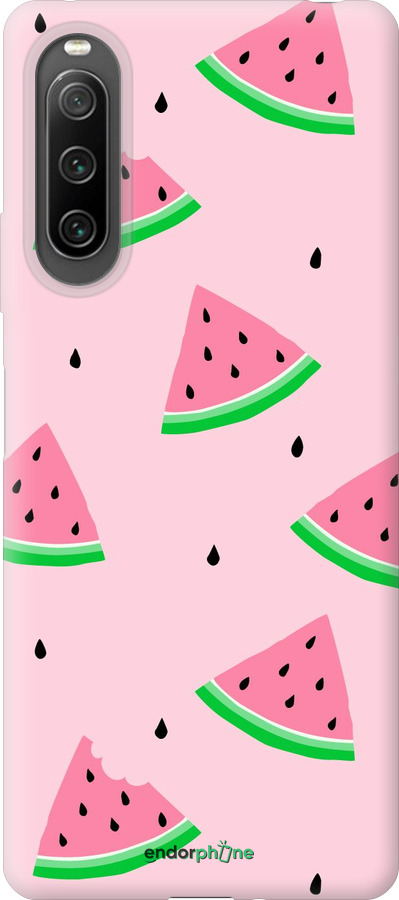 Силиконовый чехол Розовый арбуз для Sony Xperia 10 IV - 4314u-2789 изображение 
