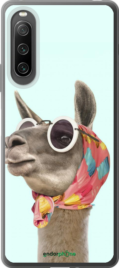 Силіконовий чехол Модна лама для Sony Xperia 10 IV - 4479u-2789 изображение 