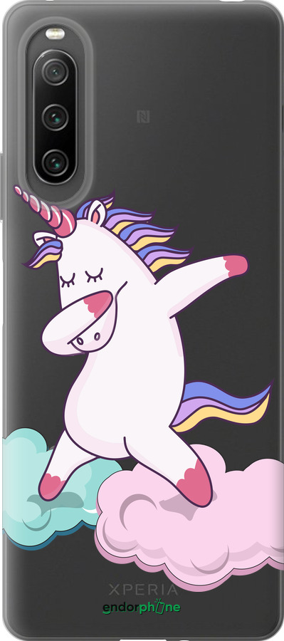 Силиконовый чехол Единорог для Sony Xperia 10 IV - 4702u-2789 изображение 