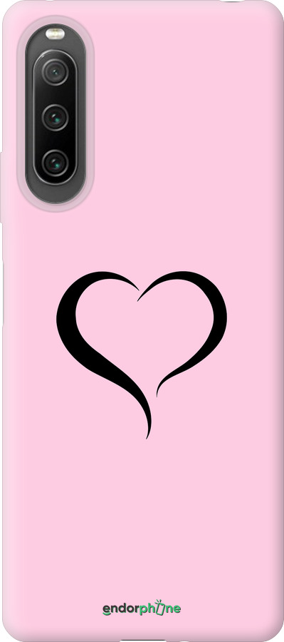 Силиконовый чехол Сердце 1 для Sony Xperia 10 IV - 4730u-2789 изображение 