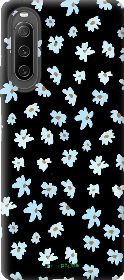 Силиконовый чехол Цветочный для Sony Xperia 10 IV - 4900u-2789 изображение 