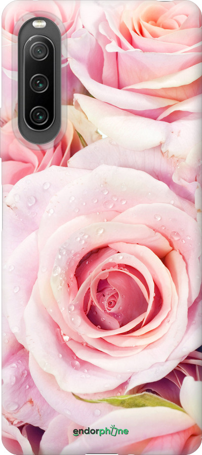 Силиконовый чехол Розы для Sony Xperia 10 IV - 525u-2789 изображение 