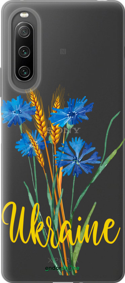 Силиконовый чехол Ukraine v2 для Sony Xperia 10 IV - 5445u-2789 изображение 