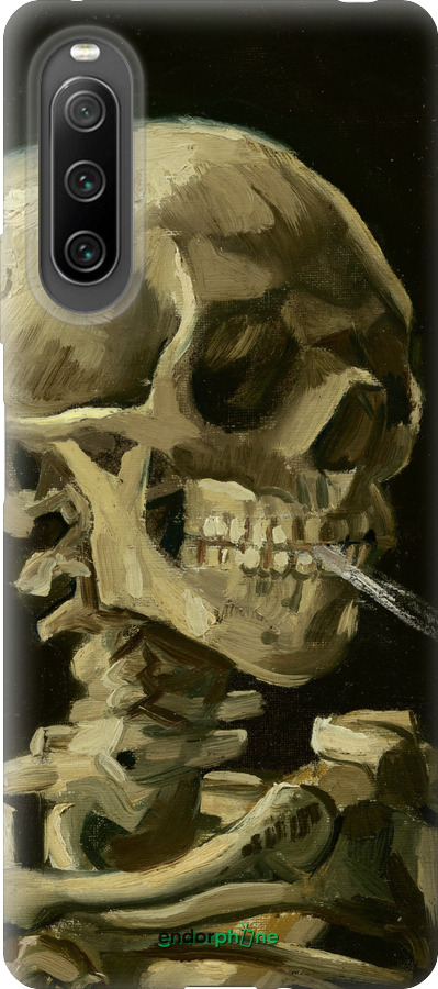 Силиконовый чехол Винсент Ван Гог. Череп для Sony Xperia 10 IV - 5544u-2789 изображение 