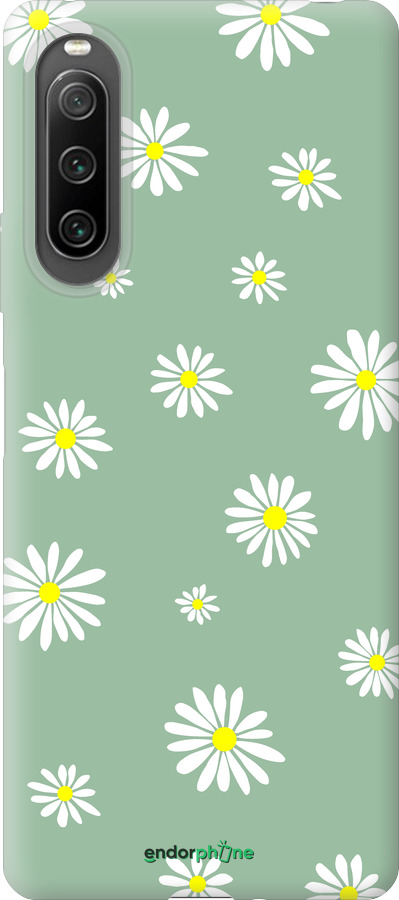 Силиконовый чехол Ромашки v4 для Sony Xperia 10 IV - 5603u-2789 изображение 