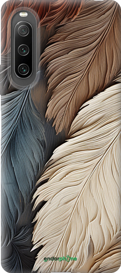 Силіконовий чехол Листя в стилі бохо для Sony Xperia 10 IV - 5643u-2789 изображение 