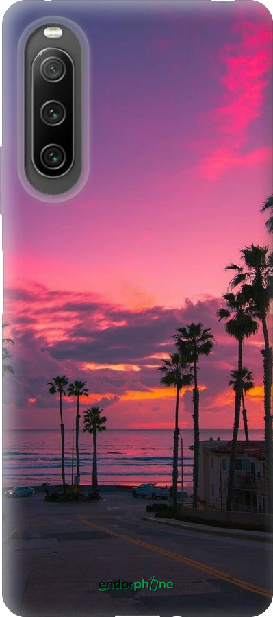 Силіконовий чехол Пальми для Sony Xperia 10 IV - 5873u-2789 изображение 