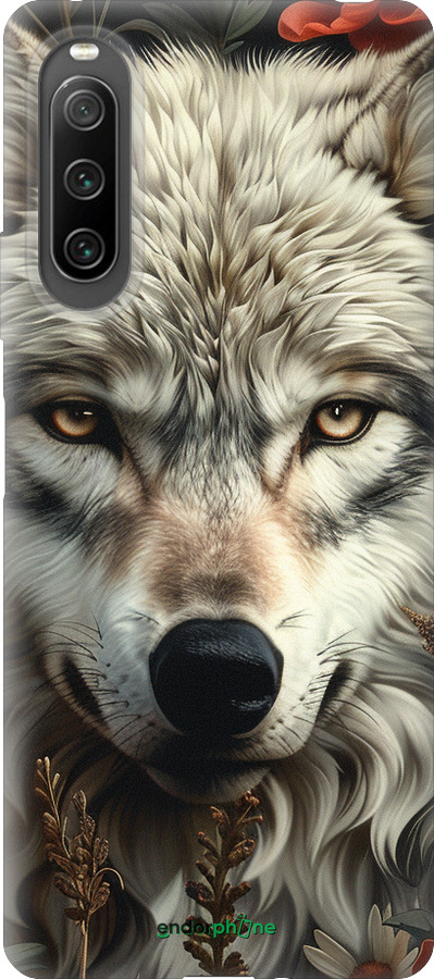 Силиконовый чехол Волчий взгляд для Sony Xperia 10 IV - 6066u-2789 изображение 