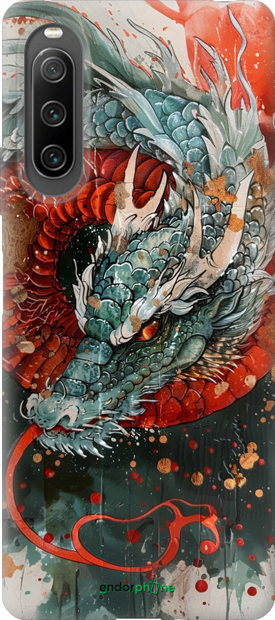 Силиконовый чехол Стихия огня для Sony Xperia 10 IV - 6101u-2789 изображение 