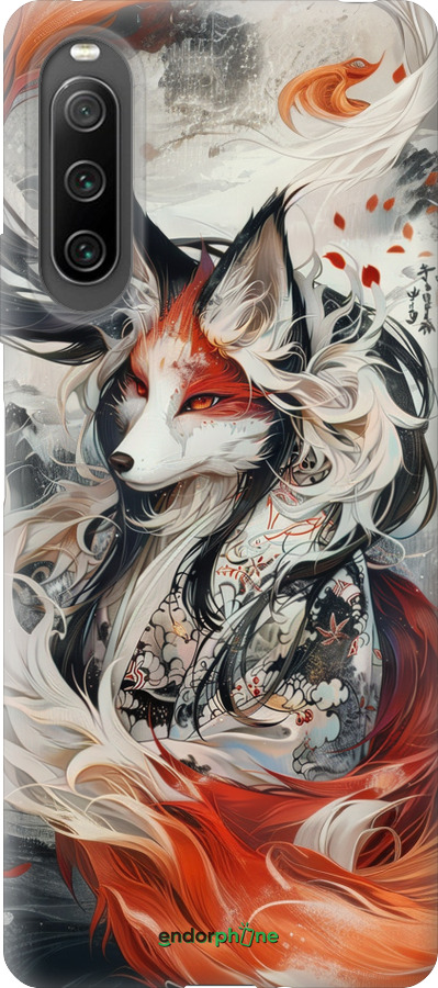 Силиконовый чехол Дух кицунэ' для Sony Xperia 10 IV - 6107u-2789 изображение 