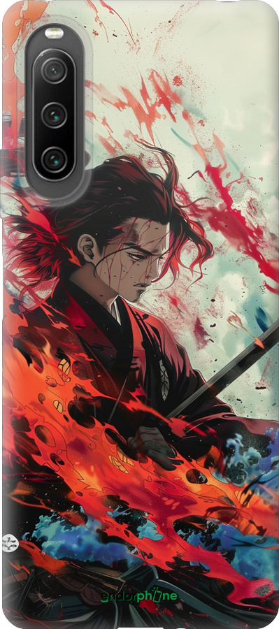 Силиконовый чехол Битва стихий для Sony Xperia 10 IV - 6110u-2789 изображение 