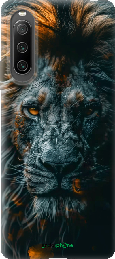 Силиконовый чехол Лев в сумерках для Sony Xperia 10 IV - 6154u-2789 изображение 