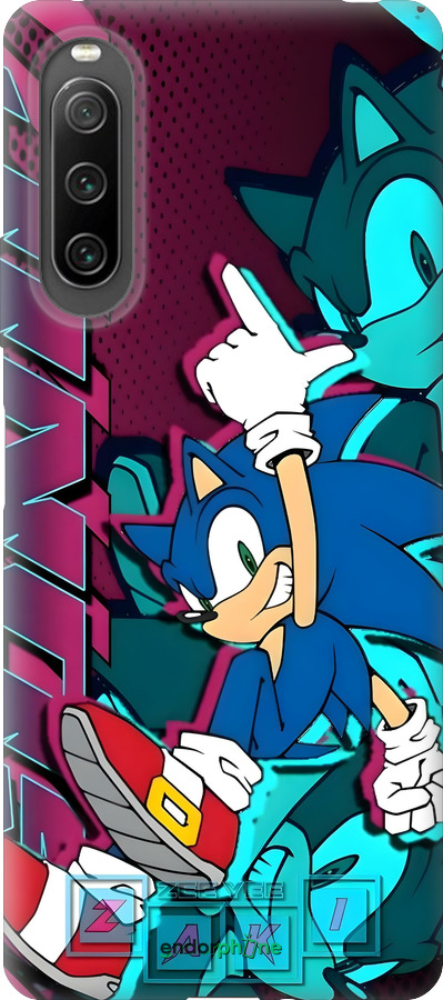 Силиконовый чехол Соник для Sony Xperia 10 IV - 6284u-2789 изображение 