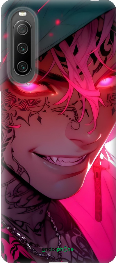 Силиконовый чехол Аниме демон 3 для Sony Xperia 10 IV - 6313u-2789 изображение 