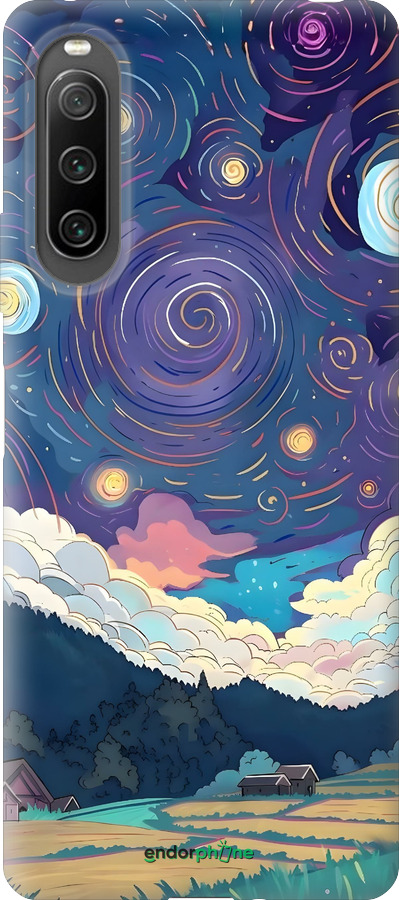 Силиконовый чехол Креативный арт для Sony Xperia 10 IV - 6322u-2789 изображение 