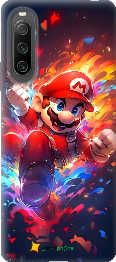 Силіконовий чехол Супер Маріо для Sony Xperia 10 IV - 6342u-2789 изображение 