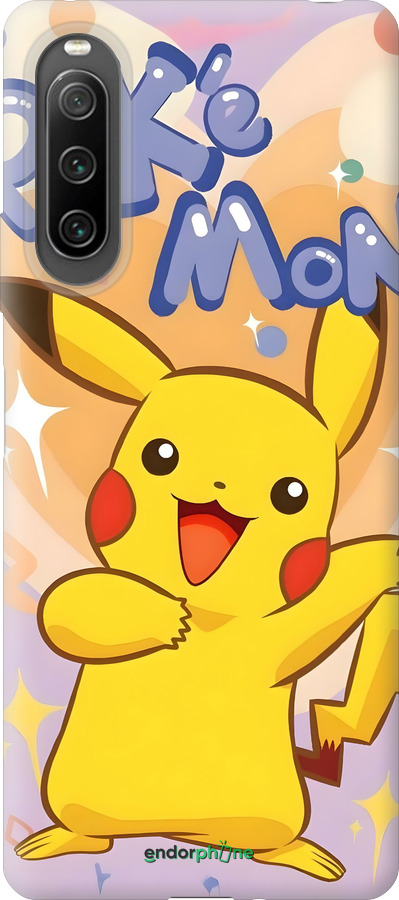 Силиконовый чехол Пикачу для Sony Xperia 10 IV - 6383u-2789 изображение 