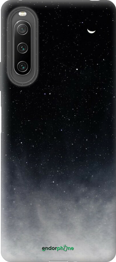 Силиконовый чехол Сині хмари, Синій місяць для Sony Xperia 10 IV - 6396u-2789 изображение 