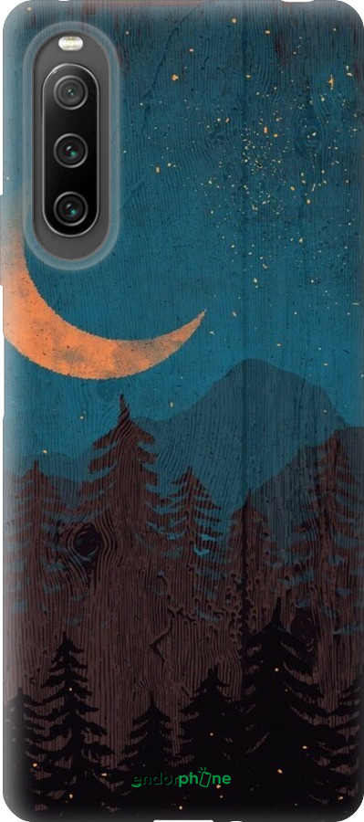 Силиконовый чехол Звездный лес для Sony Xperia 10 IV - 6480u-2789 изображение 