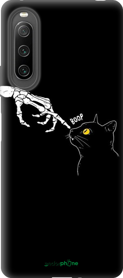 Силиконовый чехол Кошка для Sony Xperia 10 IV - 6505u-2789 изображение 