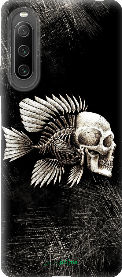 Силиконовый чехол Рыбо-человек для Sony Xperia 10 IV - 683u-2789 изображение 