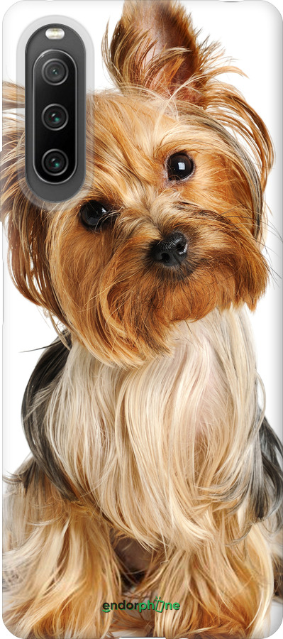 Силиконовый чехол Йоркширский терьер с хвостиком для Sony Xperia 10 IV - 930u-2789 изображение 