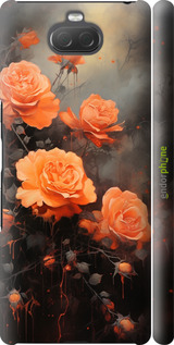 3D пластиковий матовий чехол Оранжеві троянди для Sony Xperia 10 Plus I4213 - 5944m-1690 изображение 