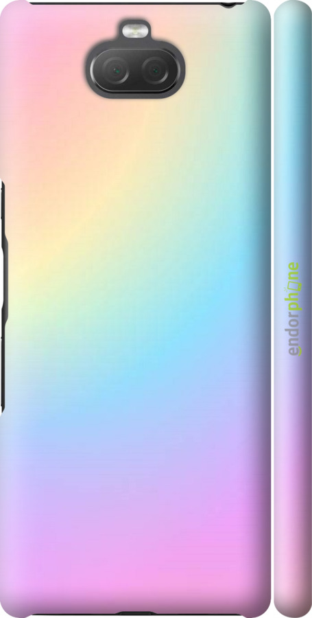 

3D пластиковий матовий чохол "Веселка 2" для Sony Xperia 10 Plus I4213, Рожевий