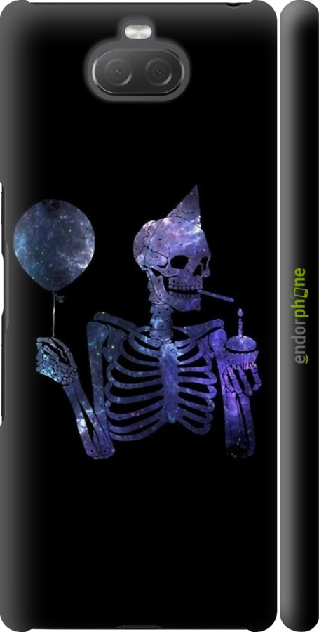 3D пластиковый матовый чехол Скелетное искусство для Sony Xperia 10 Plus I4213 - 6536m-1690 изображение 