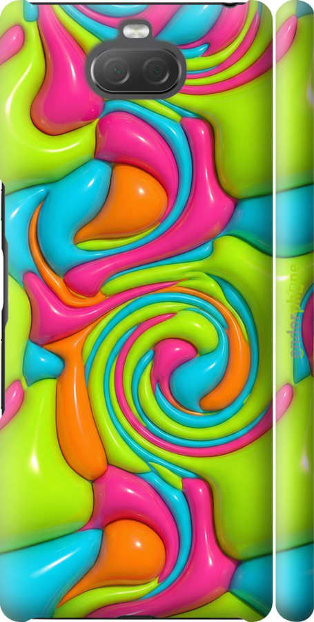 3D пластиковый матовый чехол Y2K Jelly Dream для Sony Xperia 10 Plus I4213 - 6780m-1690 изображение 