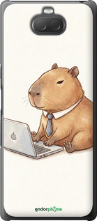 2D пластиковый чехол Funny Capybara CEO Working для Sony Xperia 10 Plus I4213 - 6777t-1690 изображение 