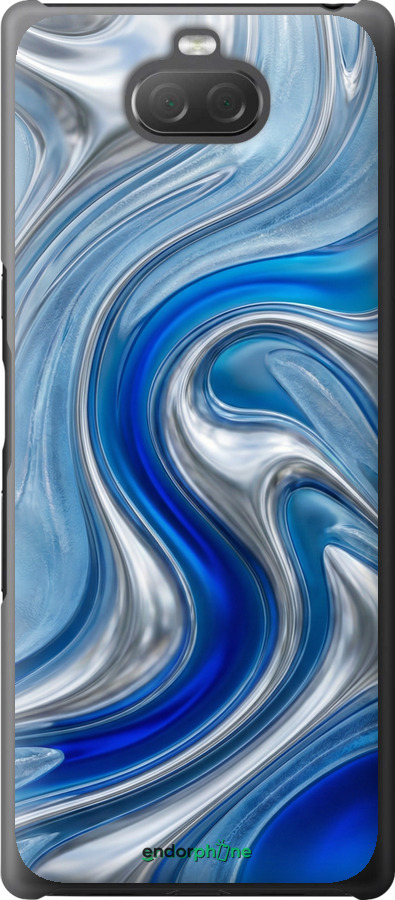 2D пластиковый чехол Liquid Chrome для Sony Xperia 10 Plus I4213 - 6781t-1690 изображение 