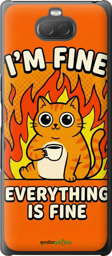 2D пластиковий чехол Funny Cat для Sony Xperia 10 Plus I4213 - 6786t-1690 изображение 