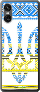 Силіконовий чехол Герб - вишиванка жовто-блакитна  для Sony Xperia 10 VI - 1197u-3976 изображение 