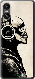 Силиконовый чехол Скелет-меломан v2 для Sony Xperia 10 VI - 1200u-3976 изображение 