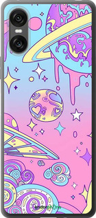 Силіконовий чехол Рожева галактика для Sony Xperia 10 VI - 4146u-3976 изображение 