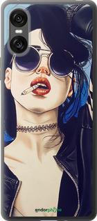 Силиконовый чехол Девушка на стиле для Sony Xperia 10 VI - 4151u-3976 изображение 