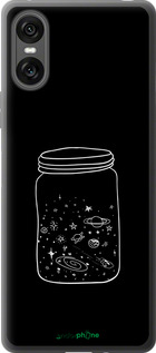 Силиконовый чехол Космос в банке для Sony Xperia 10 VI - 4297u-3976 изображение 