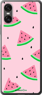 Силиконовый чехол Розовый арбуз для Sony Xperia 10 VI - 4314u-3976 изображение 