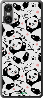 Силиконовый чехол Панды для Sony Xperia 10 VI - 4318u-3976 изображение 