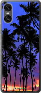 Силиконовый чехол Пальмы для Sony Xperia 10 VI - 4324u-3976 изображение 