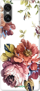 Силіконовий чехол Vintage flowers для Sony Xperia 10 VI - 4333u-3976 изображение 