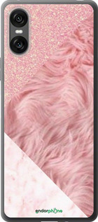 Силиконовый чехол Розовые текстуры для Sony Xperia 10 VI - 4343u-3976 изображение 