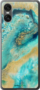 Силиконовый чехол Green marble для Sony Xperia 10 VI - 4365u-3976 изображение 