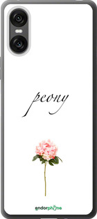 Силіконовий чехол Півонія для Sony Xperia 10 VI - 4366u-3976 изображение 