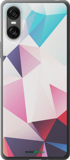 Силиконовый чехол Геометрия 3 для Sony Xperia 10 VI - 4415u-3976 изображение 
